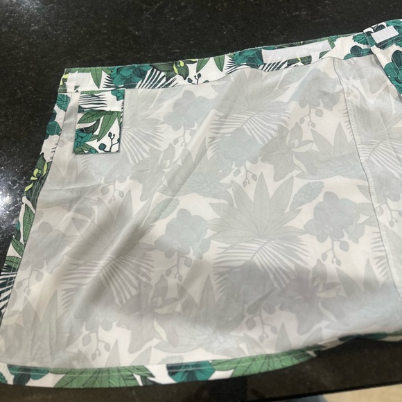RipSkirt Hawaii skirt XL Length 1 blue green Hibiscus print tropical island surf - Picture 8 of 8